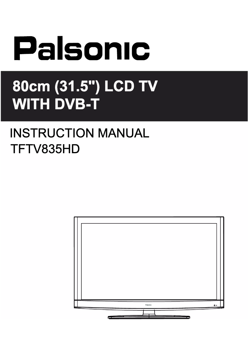 Imagen de la primera página del manual del dispositivo TFTV835HD