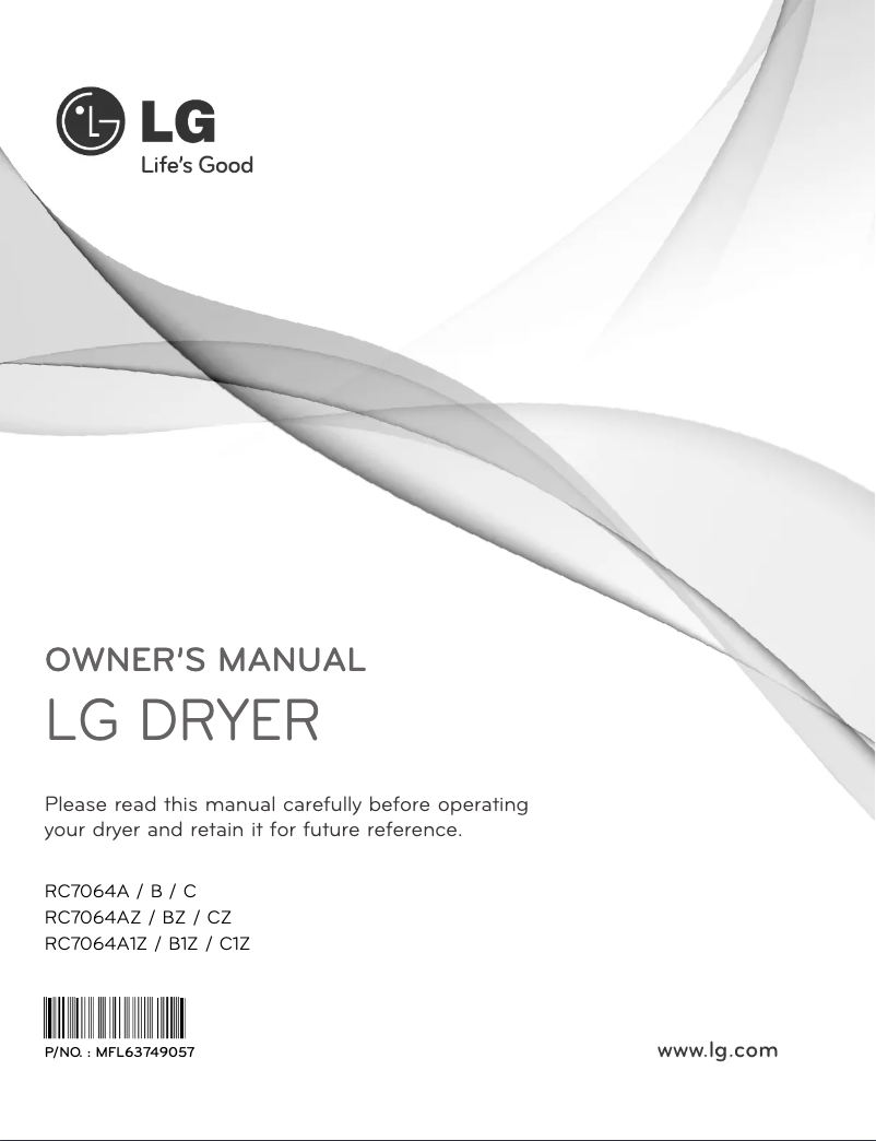 Imagen de la primera página del manual del dispositivo RC7064A