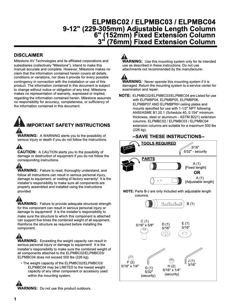 Imagen de la primera página del manual del dispositivo ELPMBC04