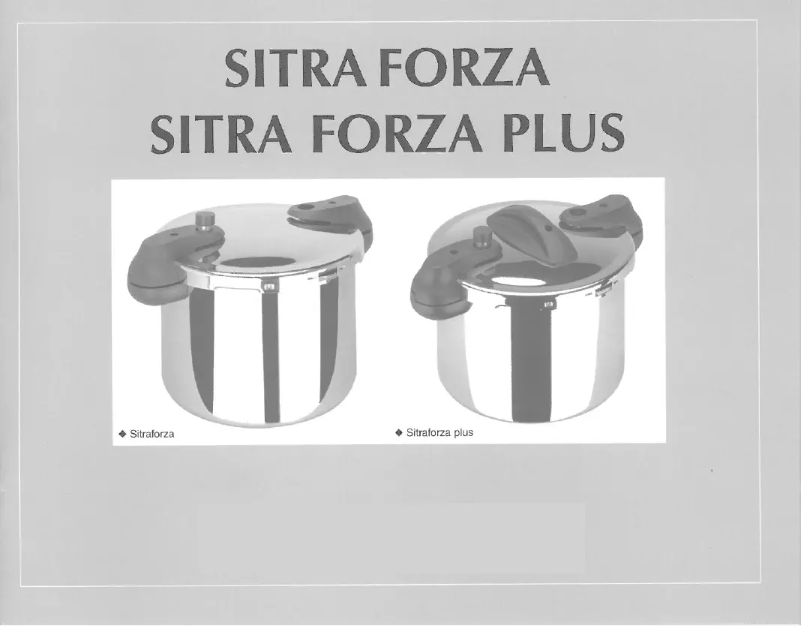 Página 1 del manual Manual de usuario Sitra Forza Plus