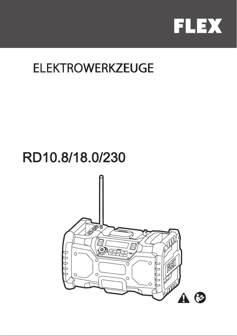 Imagen de la primera página del manual del dispositivo RD 10.8/18.0/230