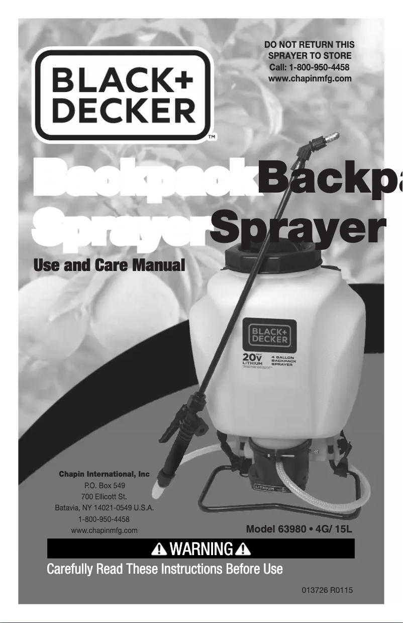 Imagen de la primera página del manual del dispositivo 63980