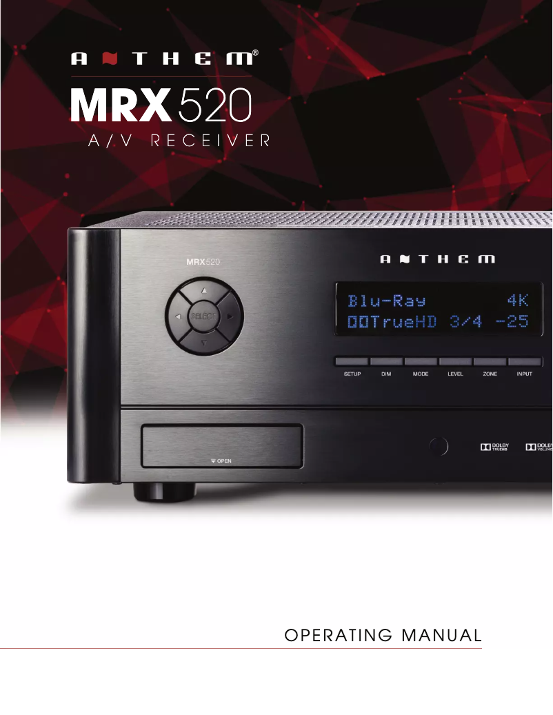 Imagen de la primera página del manual del dispositivo MRX 520