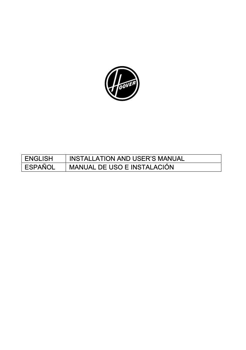 Página 1 del manual Manual de usuario Hoover H-HOOD 300 HTS9CBK3XWIFI