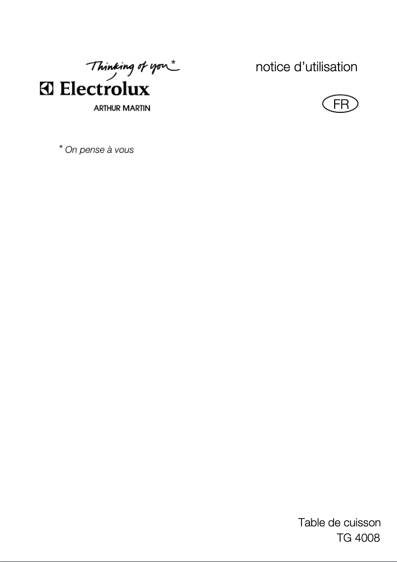 Imagen de la primera página del manual del dispositivo TG4008W