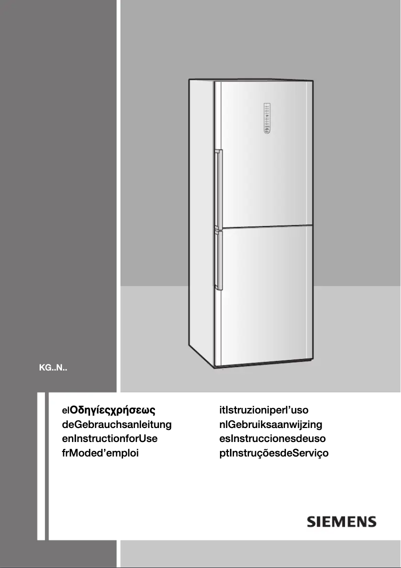 Imagen de la primera página del manual del dispositivo KG46NH70