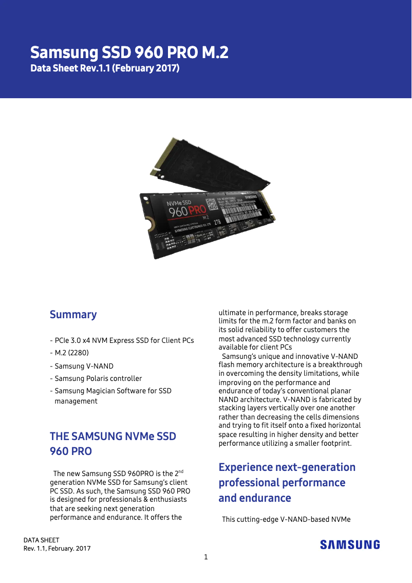 Página 1 del manual Manual de usuario Samsung MZ-V6P2T0