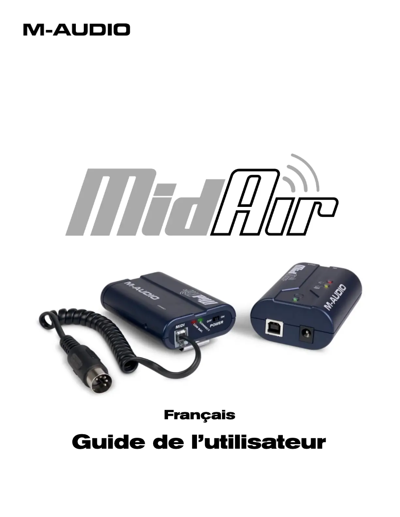 Imagen de la primera página del manual del dispositivo MidAir