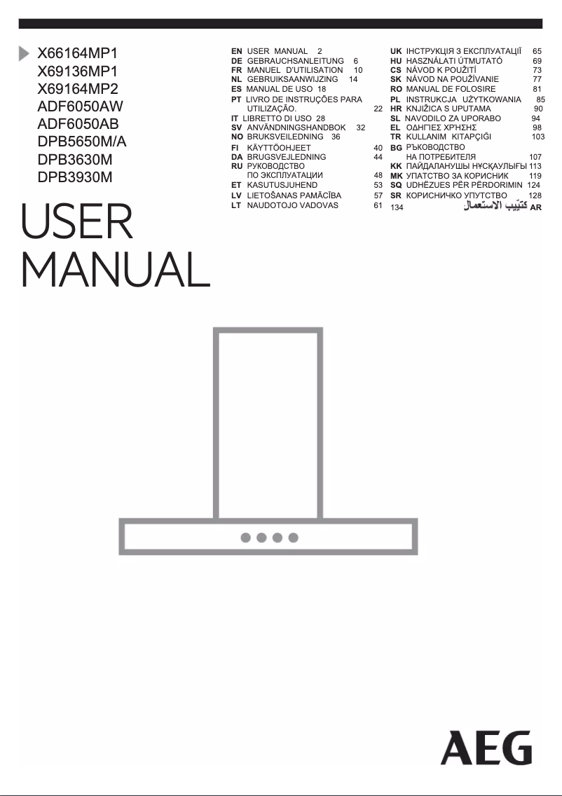 Página nº 1 - Manual de usuario AEG DPB3930M