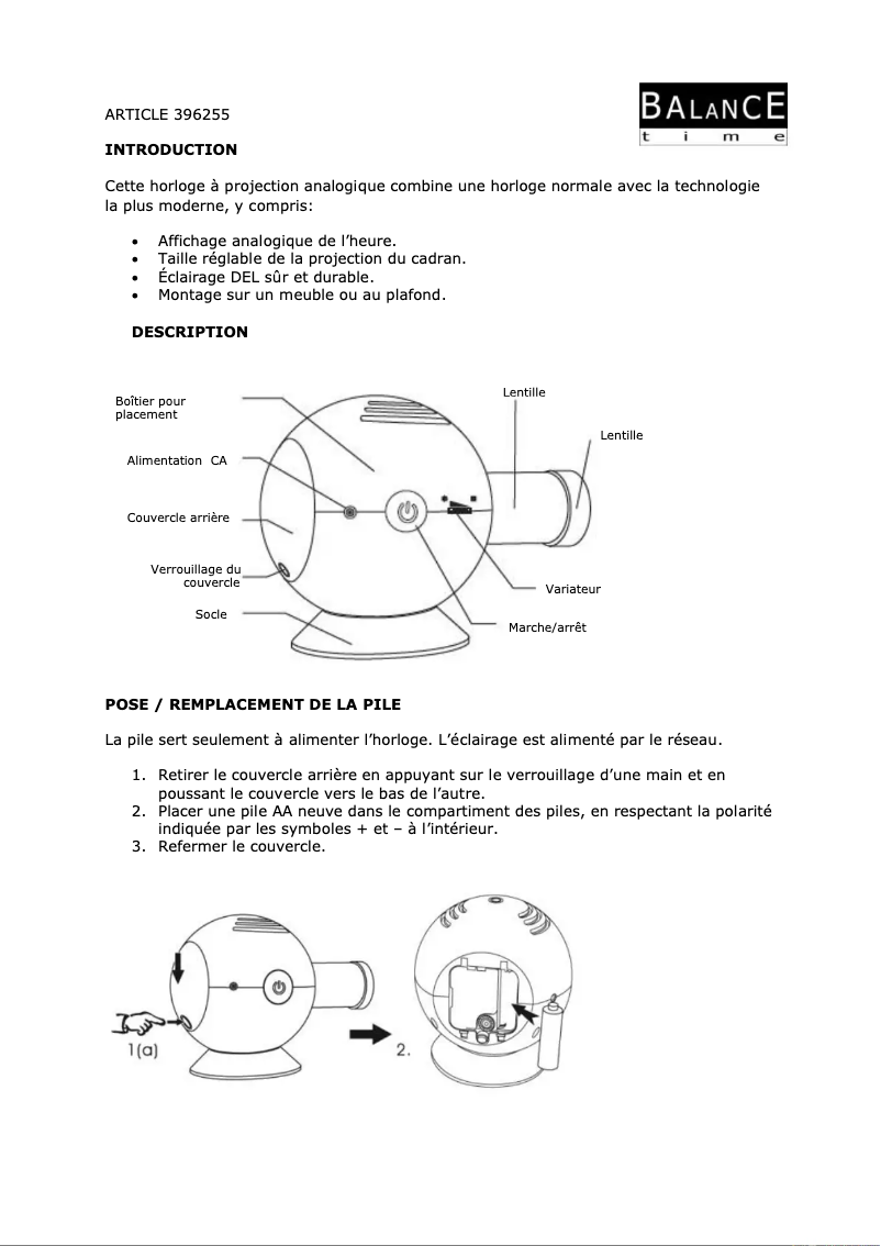 Imagen de la primera página del manual del dispositivo HE-LPK10