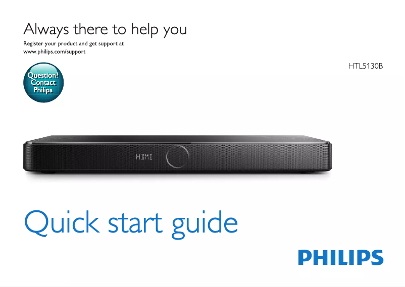 Imagen de la primera página del manual del dispositivo HTL5130B