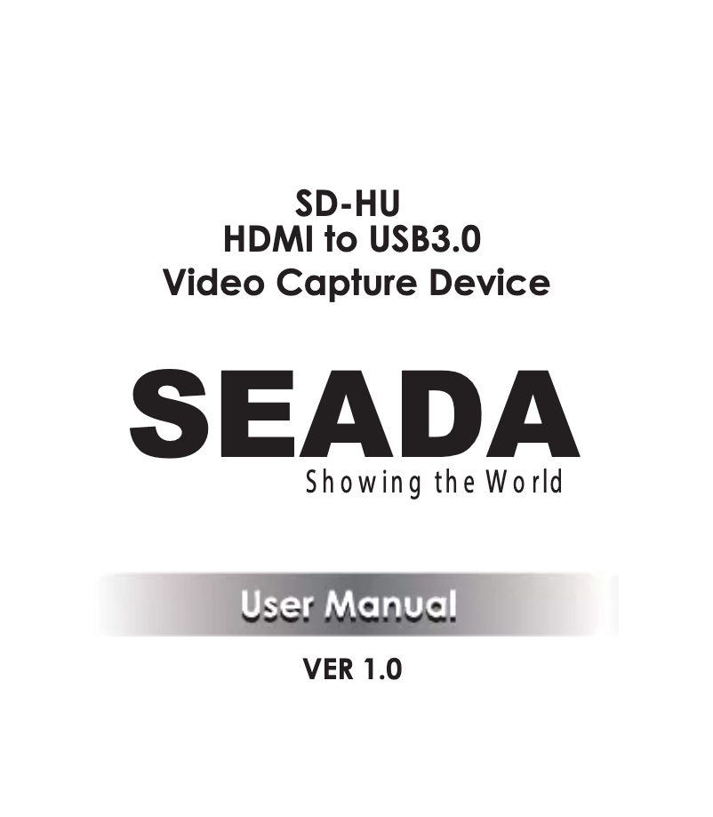 Imagen de la primera página del manual del dispositivo SD-HU