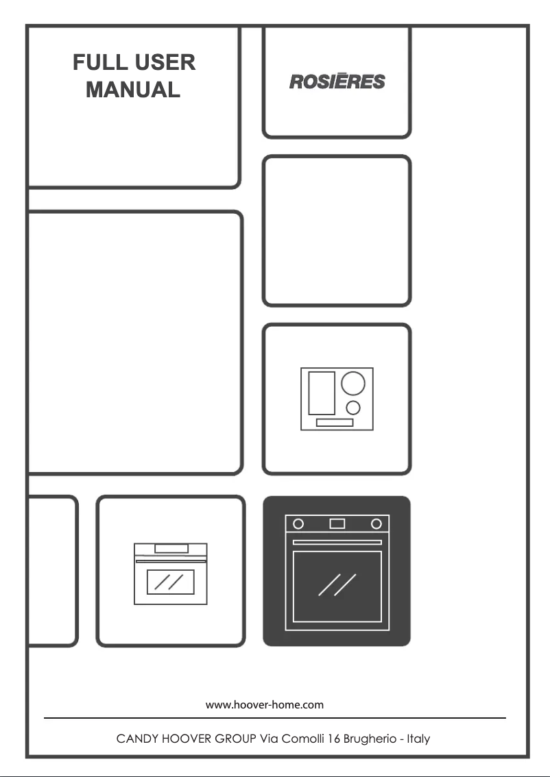 Página 1 del manual Manual de usuario Rosieres RO6 M5G5YTB