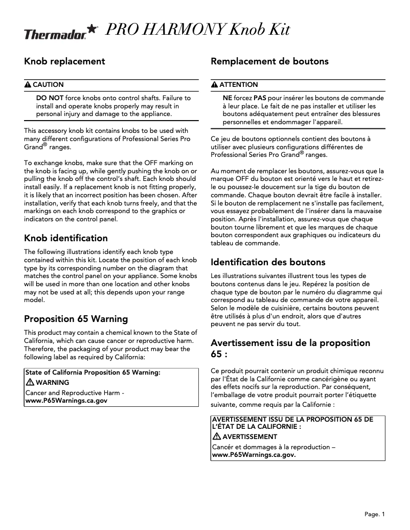 Imagen de la primera página del manual del dispositivo PARKB36HY