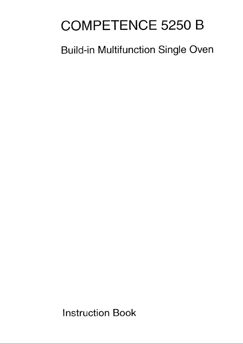 Imagen de la primera página del manual del dispositivo Competence 5250 B-b