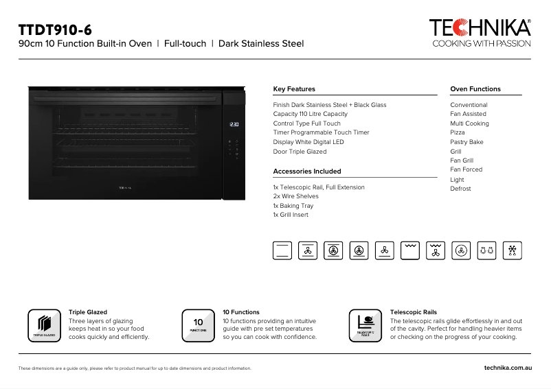Imagen de la primera página del manual del dispositivo TTDT910-6