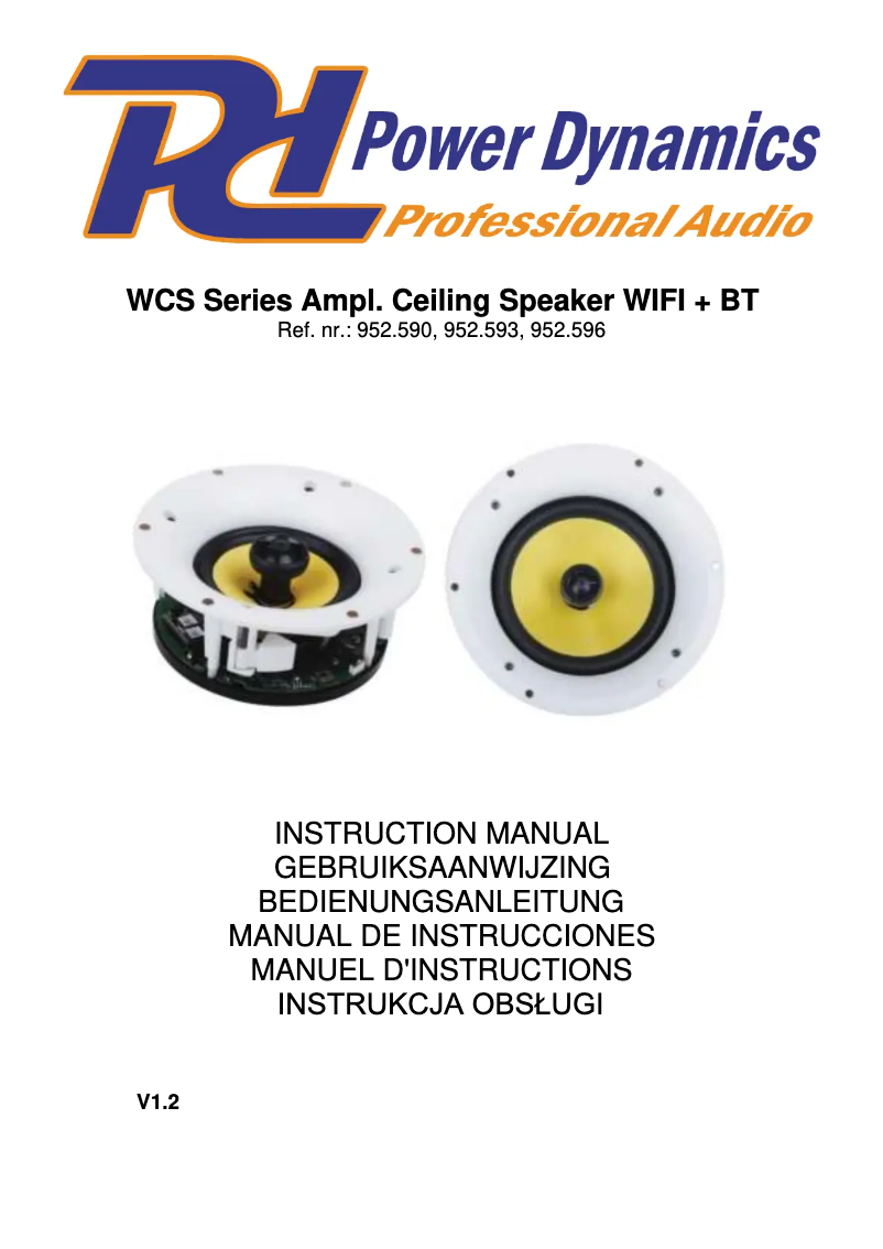 Imagen de la primera página del manual del dispositivo WCS50