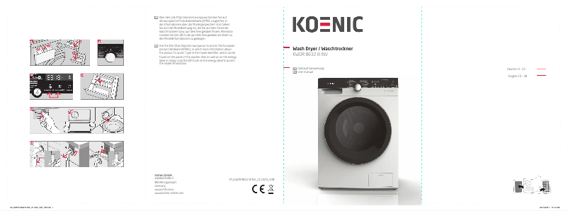 Página 1 del manual Manual de usuario Koenic KWDR 8632 B INV