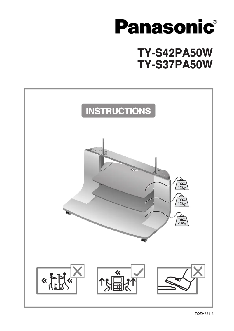 Página 1 del manual Manual de usuario Panasonic TY-S42PA50W