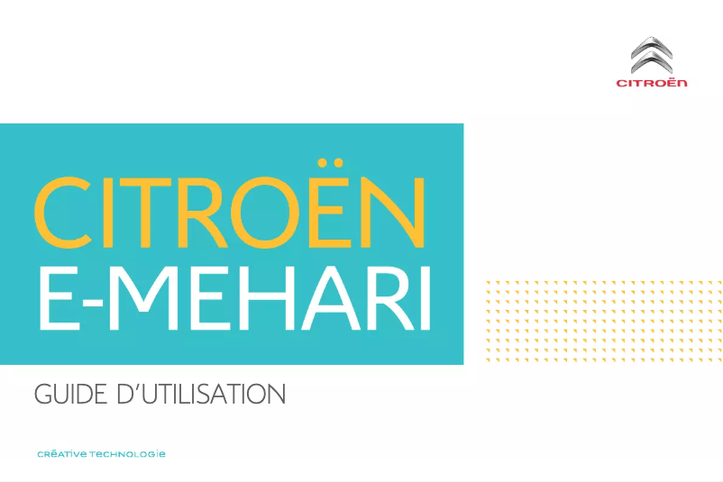 Página nº 1 - Manual de usuario Citroën E-Méhari (2017)