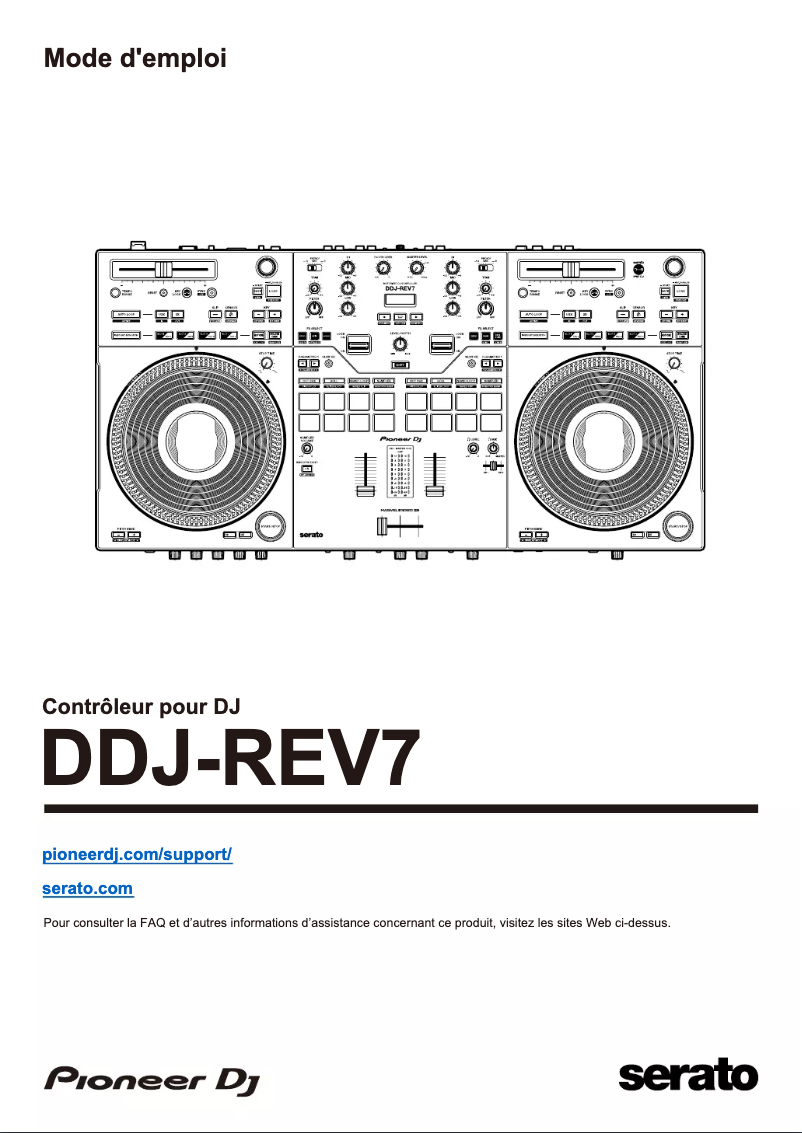 Imagen de la primera página del manual del dispositivo DDJ-REV7