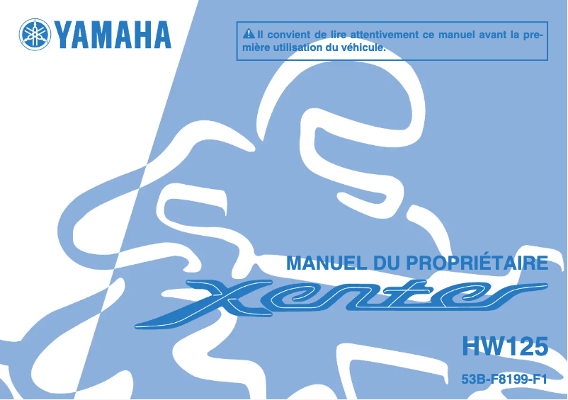 Página 1 del manual Manual de usuario Yamaha Xenter 125 (2016)