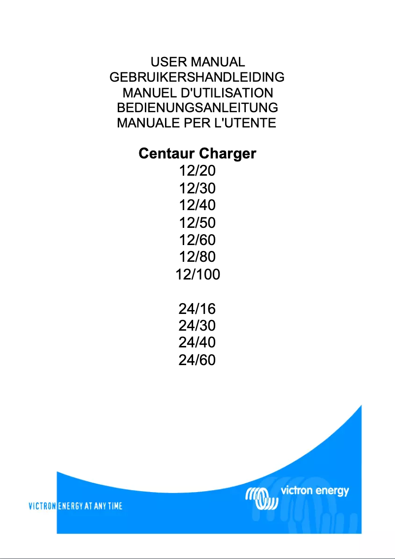 Imagen de la primera página del manual del dispositivo Centaur