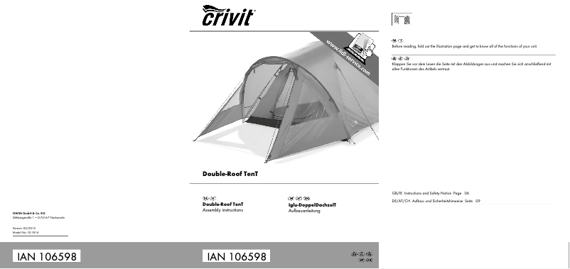 Página nº 1 - Manual de usuario Crivit IAN 106598