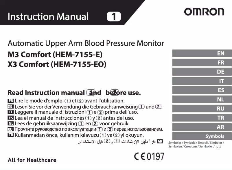 Página 1 del manual Manual de usuario Omron X3 Comfort