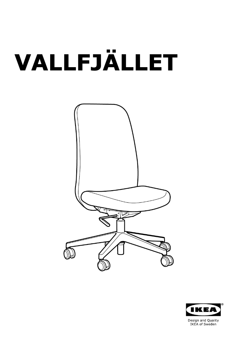 Imagen de la primera página del manual del dispositivo VALLFJÄLLET 005.540.76