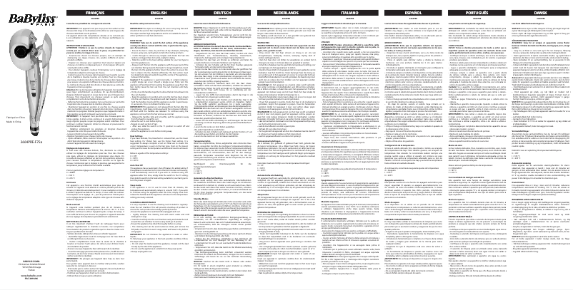 Imagen de la primera página del manual del dispositivo Rose Blush 235 Curl Secret 2664PRE