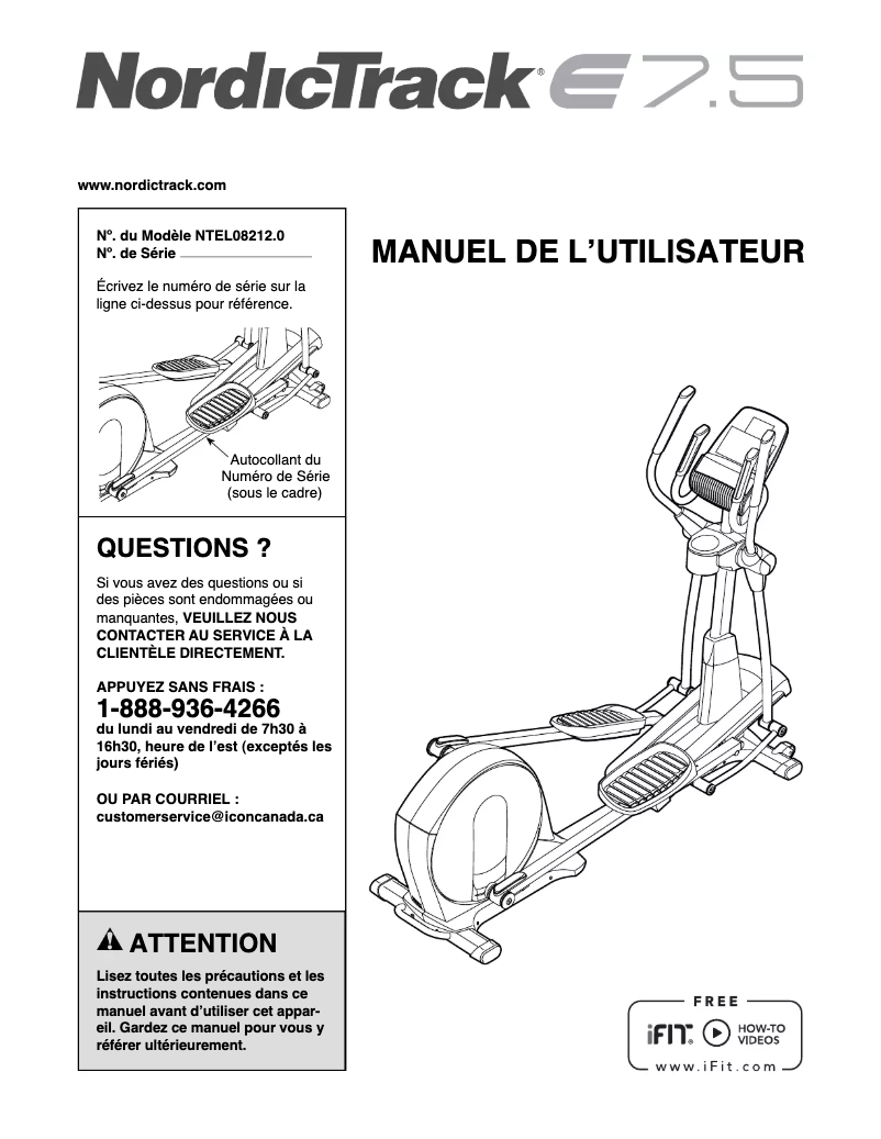 Imagen de la primera página del manual del dispositivo E7.5