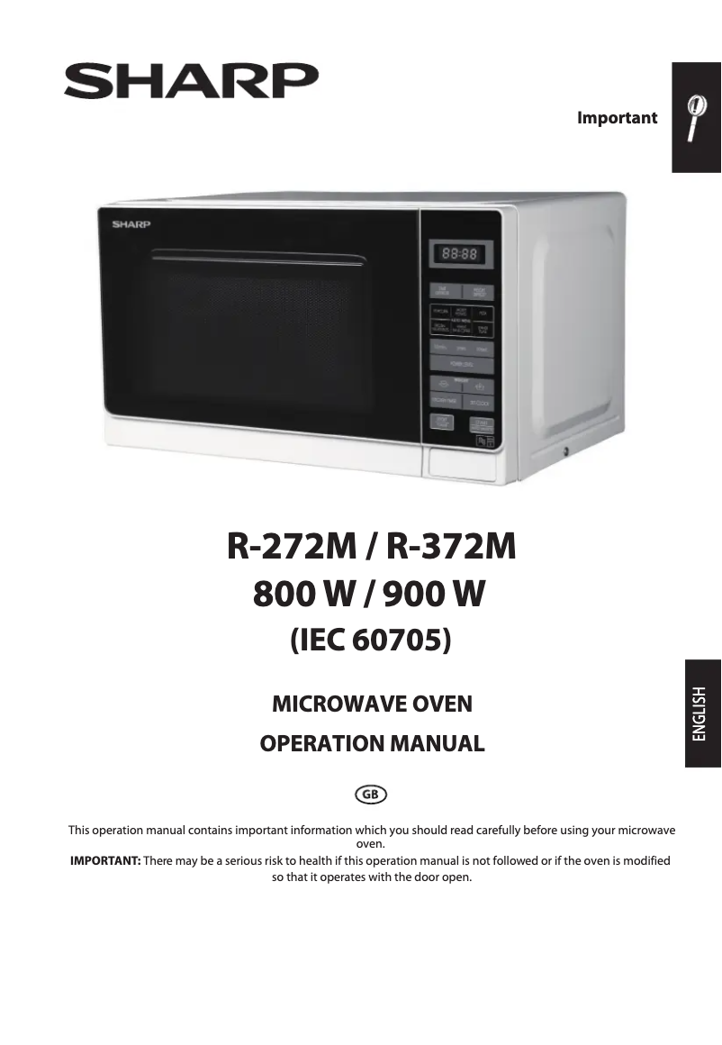 Imagen de la primera página del manual del dispositivo R-372WM