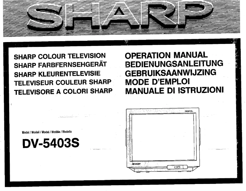 Imagen de la primera página del manual del dispositivo DV5403S