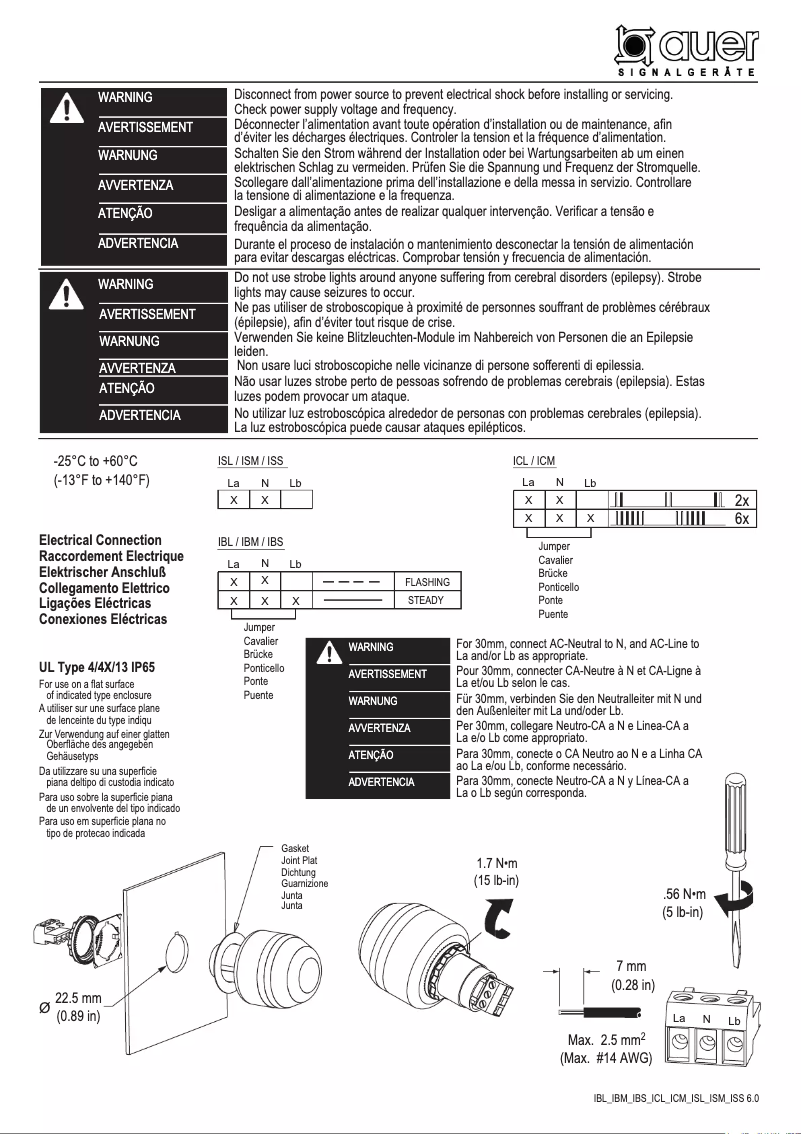 Página 1 del manual Manual de usuario Auer Signal IBS 800506405