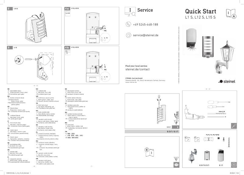 Imagen de la primera página del manual del dispositivo L 12 S