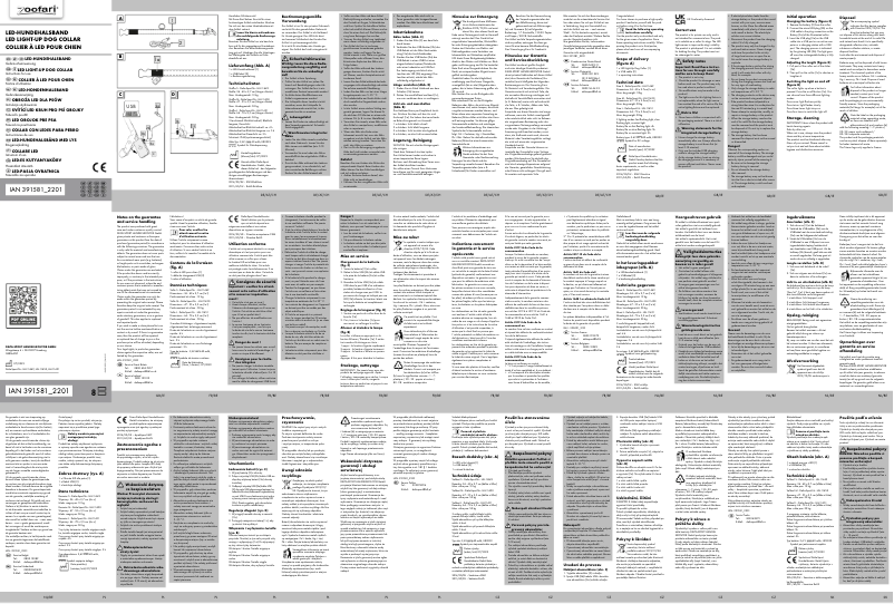 Imagen de la primera página del manual del dispositivo IAN 391581