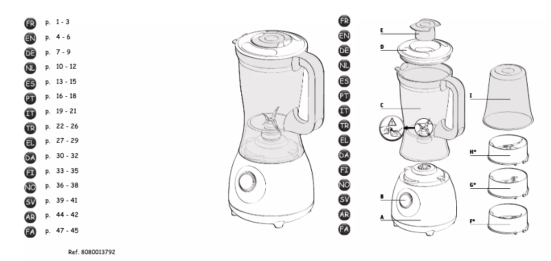 Imagen de la primera página del manual del dispositivo Uno BL2201