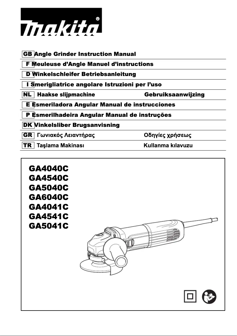 Página 1 del manual Manual de usuario Makita GA5040CZ1
