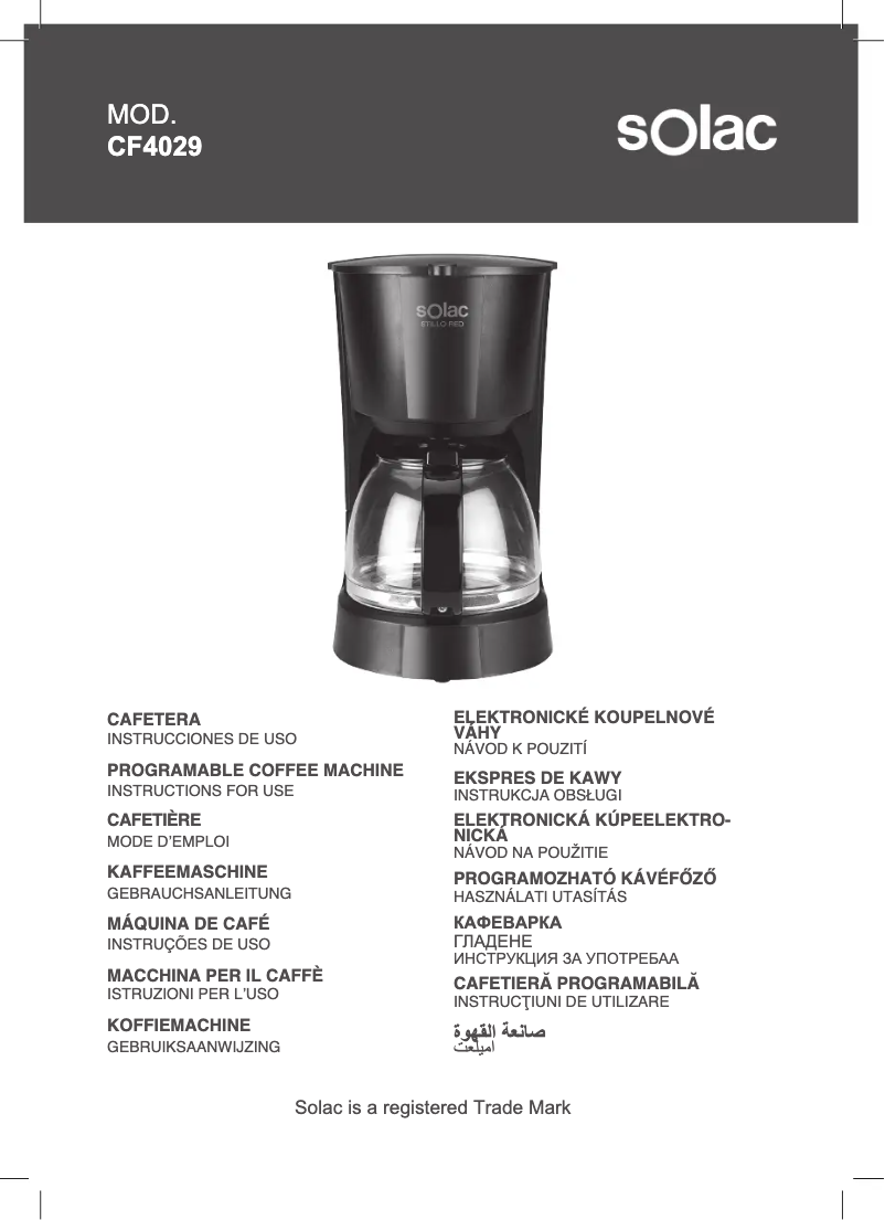 Imagen de la primera página del manual del dispositivo Stillo Red CF4029