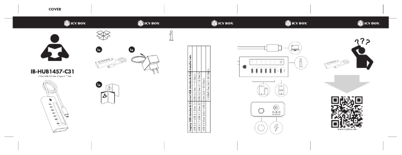 Página nº 1 - Manual de usuario Icy Box IB-HUB1457-C31