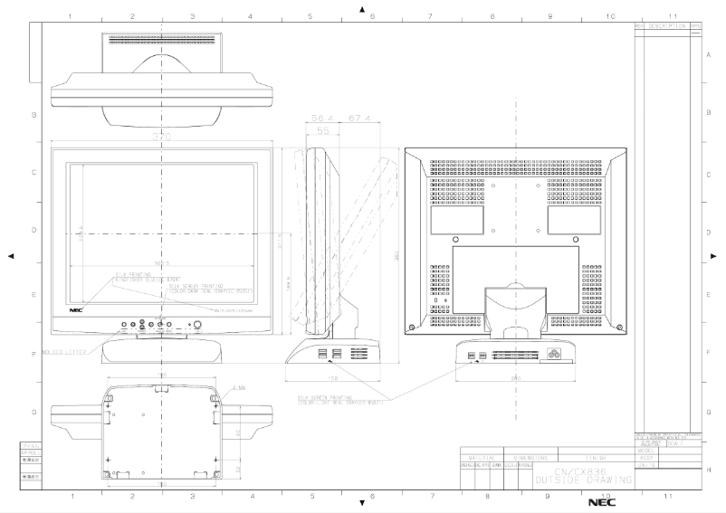 Imagen de la primera página del manual del dispositivo MultiSync LCD1525X