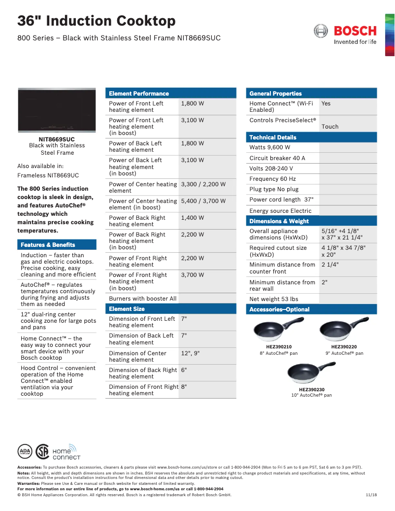 Imagen de la primera página del manual del dispositivo NIT8669SUC