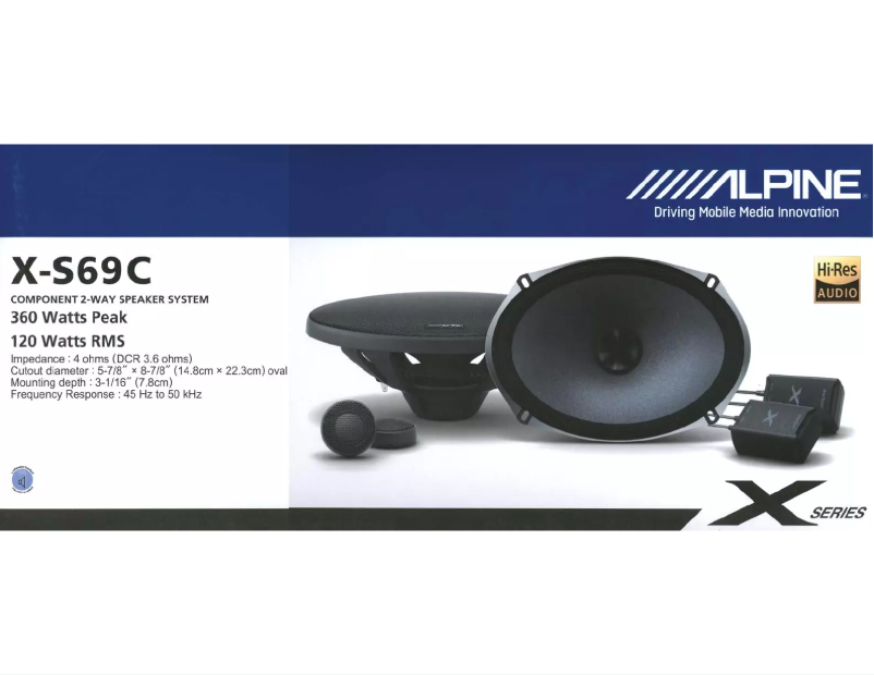 Página 1 del manual Manual de usuario Alpine X-S69C