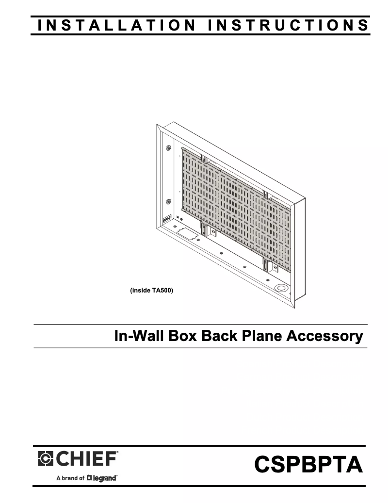 Imagen de la primera página del manual del dispositivo CSPBPTA