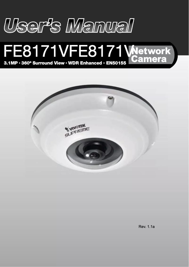 Imagen de la primera página del manual del dispositivo VIVOTEK