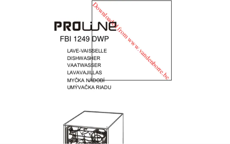 Página 1 del manual Manual de usuario Proline FBI 1249 DWP