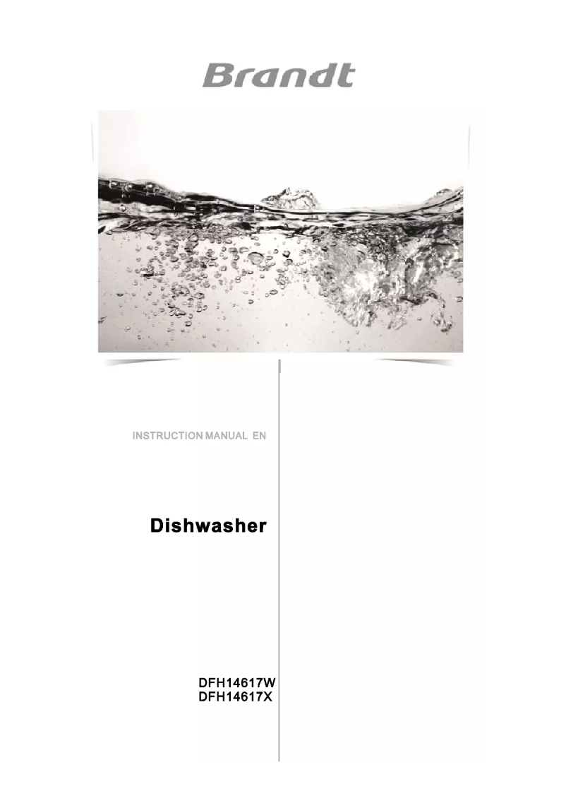 Imagen de la primera página del manual del dispositivo DFH14617W