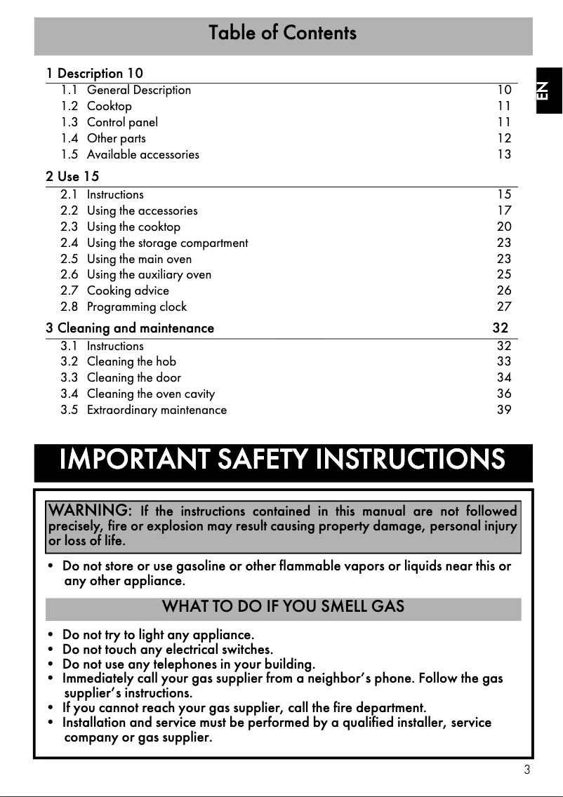 Imagen de la primera página del manual del dispositivo CPF48UGMBL