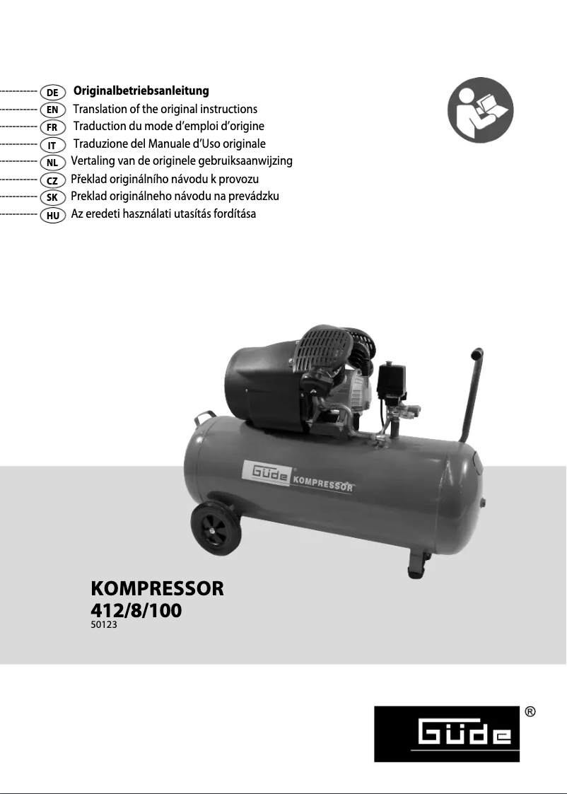 Imagen de la primera página del manual del dispositivo 412/8/100